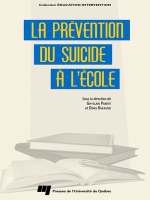 cover image of La prévention du suicide à l'école